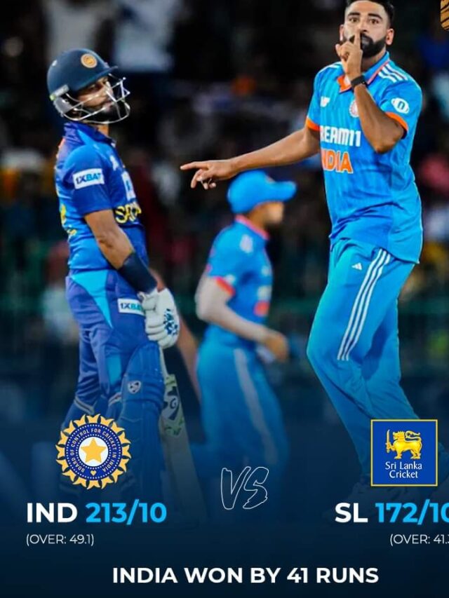 IND VS SL Asia Cup 2023: भारत ने श्रीलंका को 41 रन से हराया